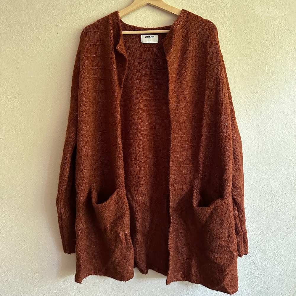 Cozy Rust Old Navy Cardigan